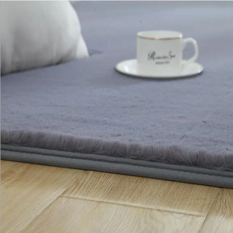 СОВРЕМЕННЫЙ ТОЛСТЫЙ прикроватный нескользящий коврик из искусственного