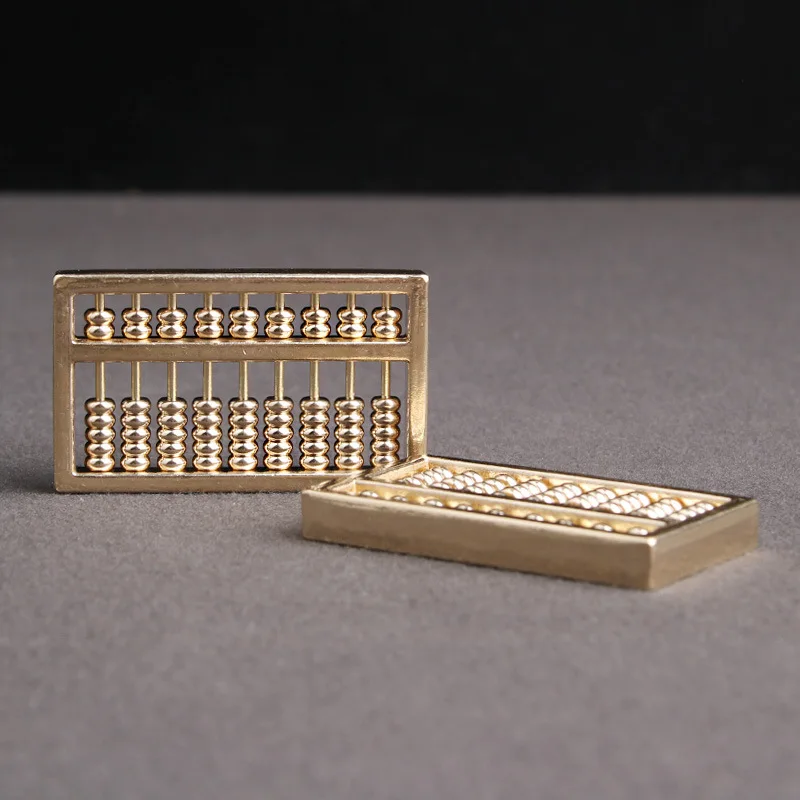 

Men's Gadgets Brass Activity Abacus Key Pendant Keychain Charm HomeFun Little Gifts with Decorative Accessories