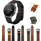 Кожаный ремешок для Xiaomi Huami Amazfit GTR 42 47 мм, браслет для смарт-часов Huawei GT2 Pro Amazfit GTS 2, сменный ремешок