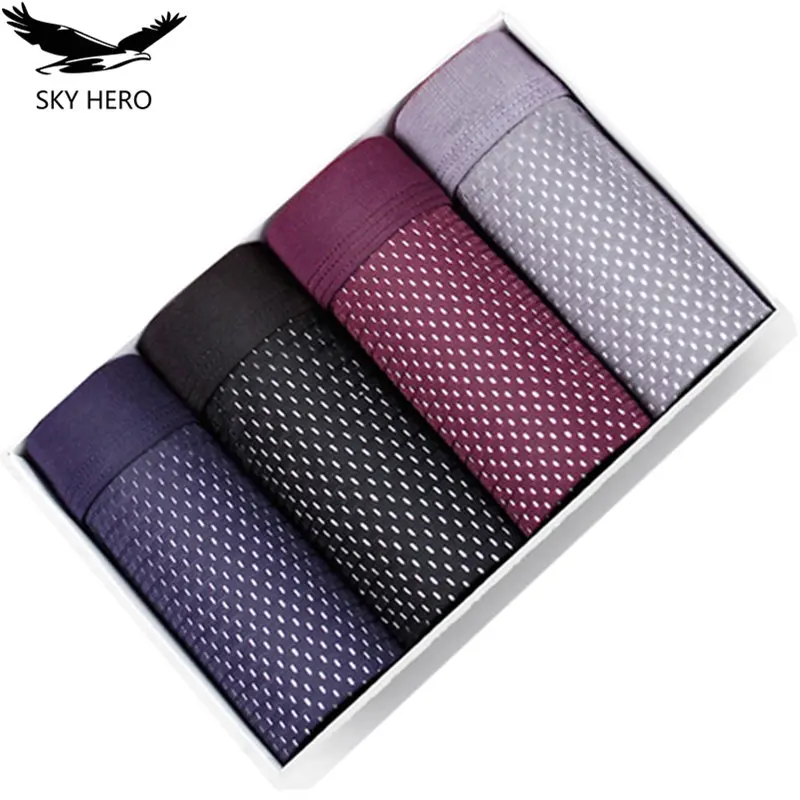 Трусы-боксеры мужские больших размеров нижнее белье для дома 4 шт./лот 5XL6XL 7XL 8XL |