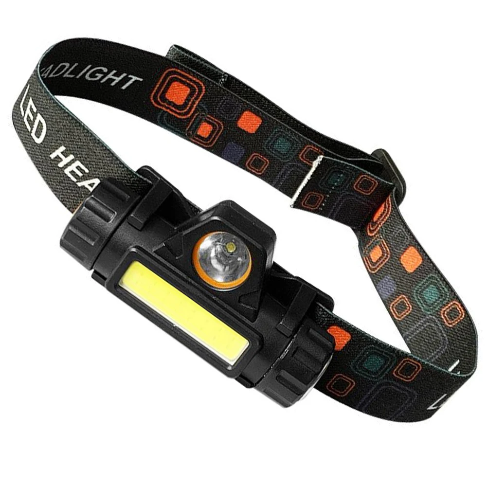 

Waterproof Portable Mini XPE+COB LED Headlamp USB Rechargeable Camping Head Lamp Fishing Headlight Flashlight Torch Work Light