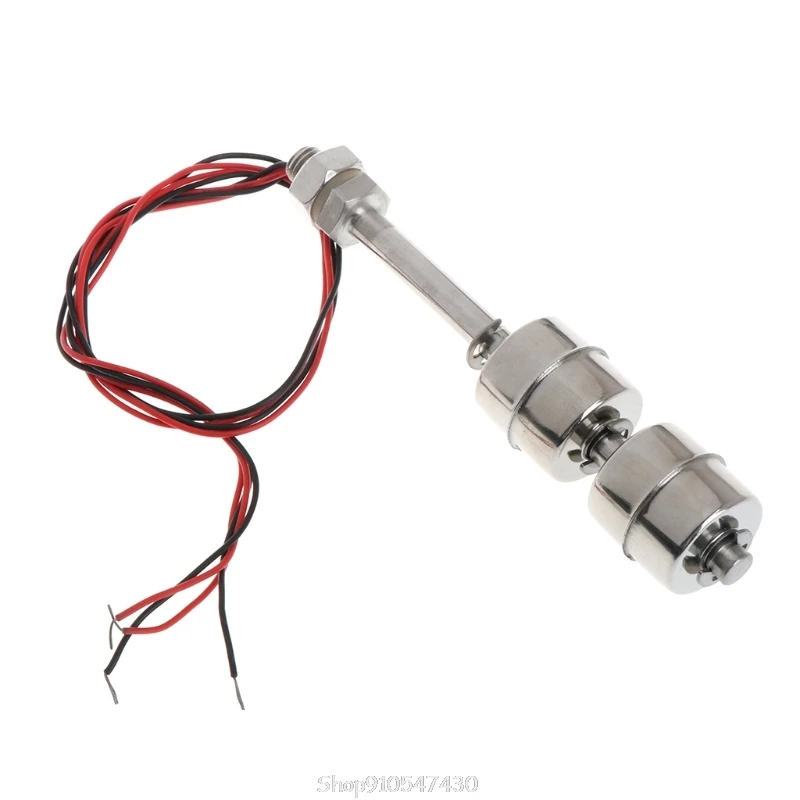 

220V 10W 100mm Float Switch Auto Tank liquid Water Level Sensor Stainless Steel N24 20 Dropship