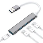 USB-концентратор 4 в 1, USB-C, 2,0, 3,0, USB Type-c PD для Huawei, Xiaomi, ПК, MAX, интерфейс преобразования телефона, u-диск, 4 порта