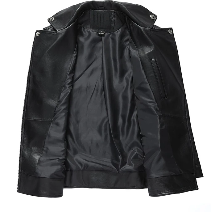 New arrival 2021 woman's fashion genuine real leather sheepskin motorcycle coats lady's branded jackets black plus oversize xxl