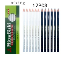 12pcs eyebrow pencil microblading eyebrow makeup accessories positioning black dermograph oil based uni tattoo marker
