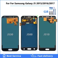 brightness adjustbale lcd for samsung galaxy j5 2016 2017 2015 j530 j510 j500 lcd display touch screen digitizer assembly tool