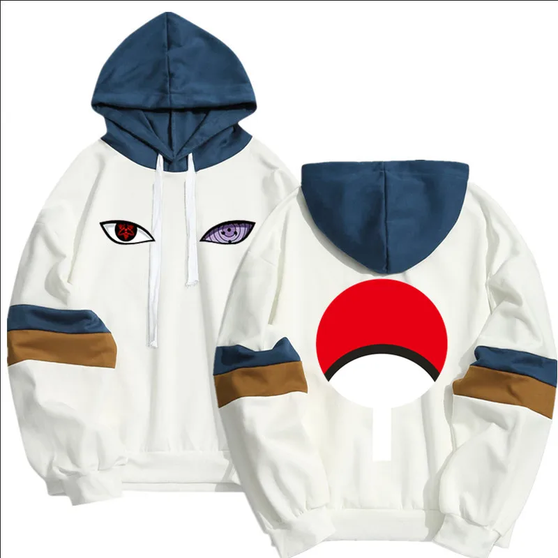 Толстовки в японском стиле с капюшоном Uchiha Uzumaki Hatake Eyes весенне осенняя Толстовка