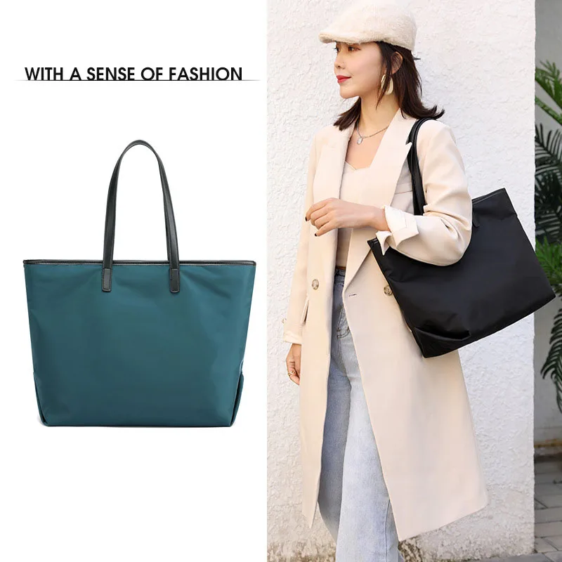 

2021 Women’S Tote Shoulder Bag Fashion Mommy Shopper Bag Handbag Oxford Cloth Beach Folding Storage Bag For Women Female quality