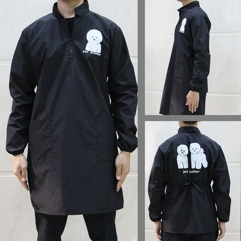 Комбинезоны для груминга домашних животных с логотипом на заказ длинным рукавом