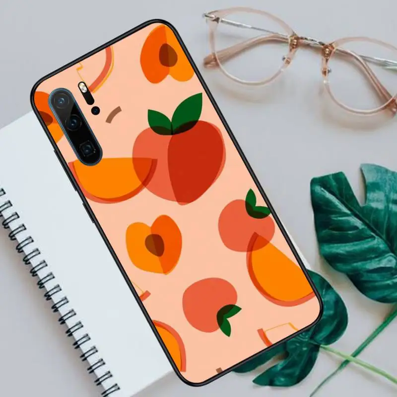 

Summer Peach Phone Cases For Huawei P40 P20 P30 lite Pro P Smart 2019 Mate 40 20 10 Lite Pro Nova 5t