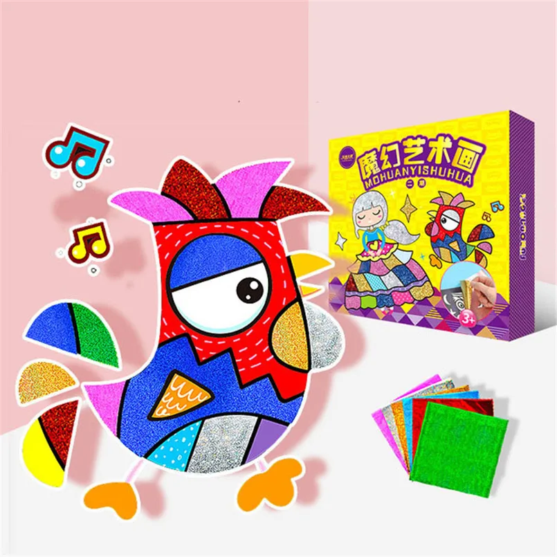 12 шт./компл. Волшебная наклейка для мультфильма сделай сам цветная Звездная с