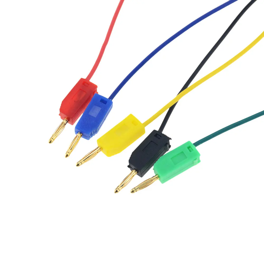 Штекер типа банан позолоченный на 2 0 градусов мм 5 шт. 30 см | Обустройство дома