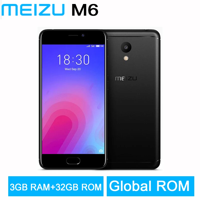 Оригинальный Meizu M6 3 ГБ ОЗУ 32 Гб ПЗУ глобальная прошивка 4G LTE MEILAN 6 мобильный