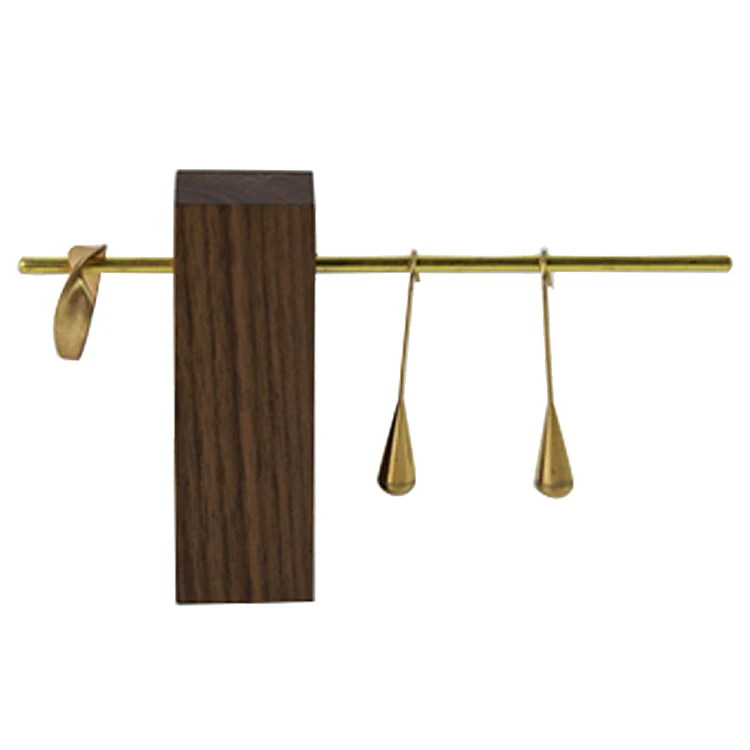

Simple Walnut Wood Jewelry Rack Ring Hanger Earring Art Nordic Style