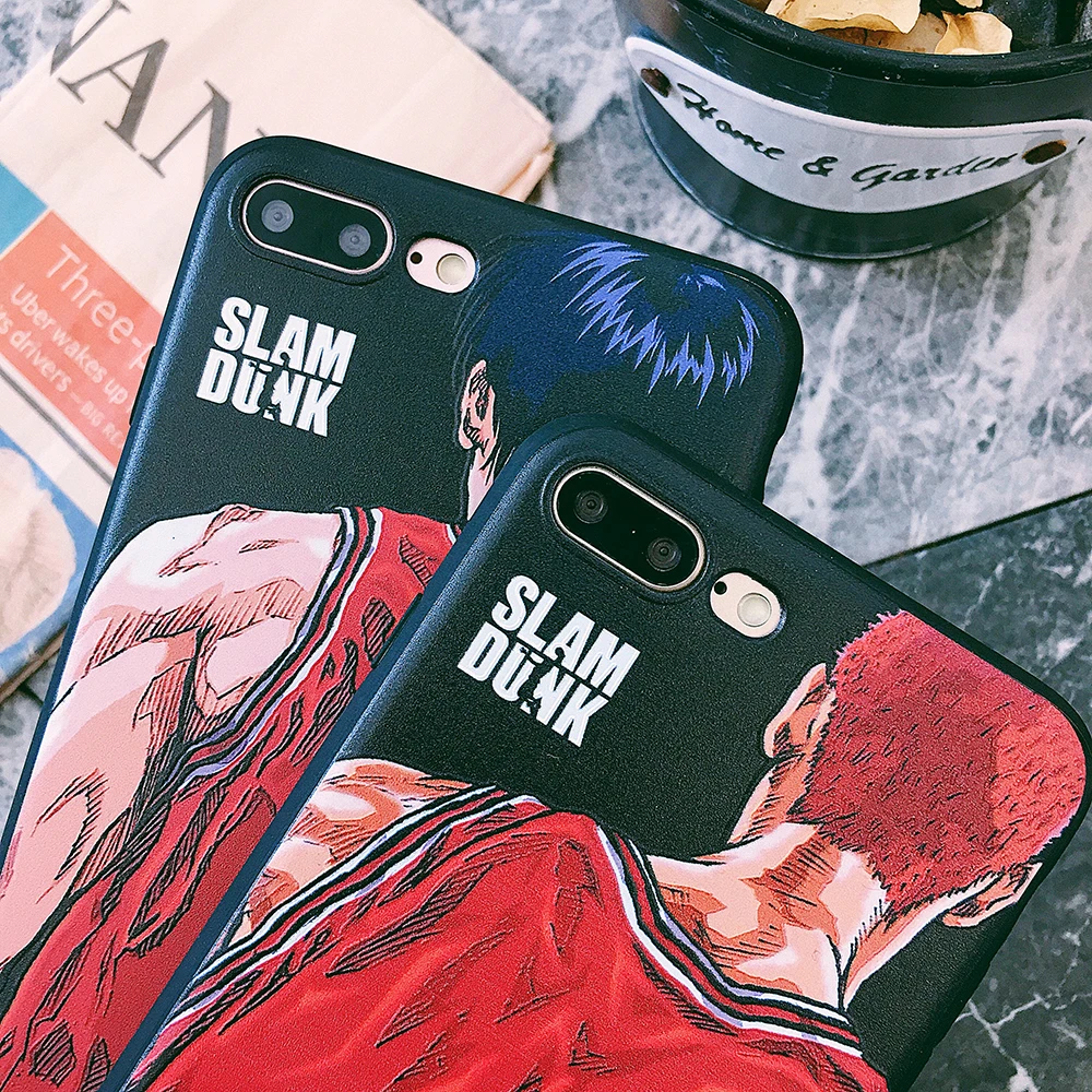 Японский аниме Slam Dunk силиконовый чехол для телефона iPhone 10X XS Max XR 11 Pro MAX 8 7 6 6s Plus Fundas