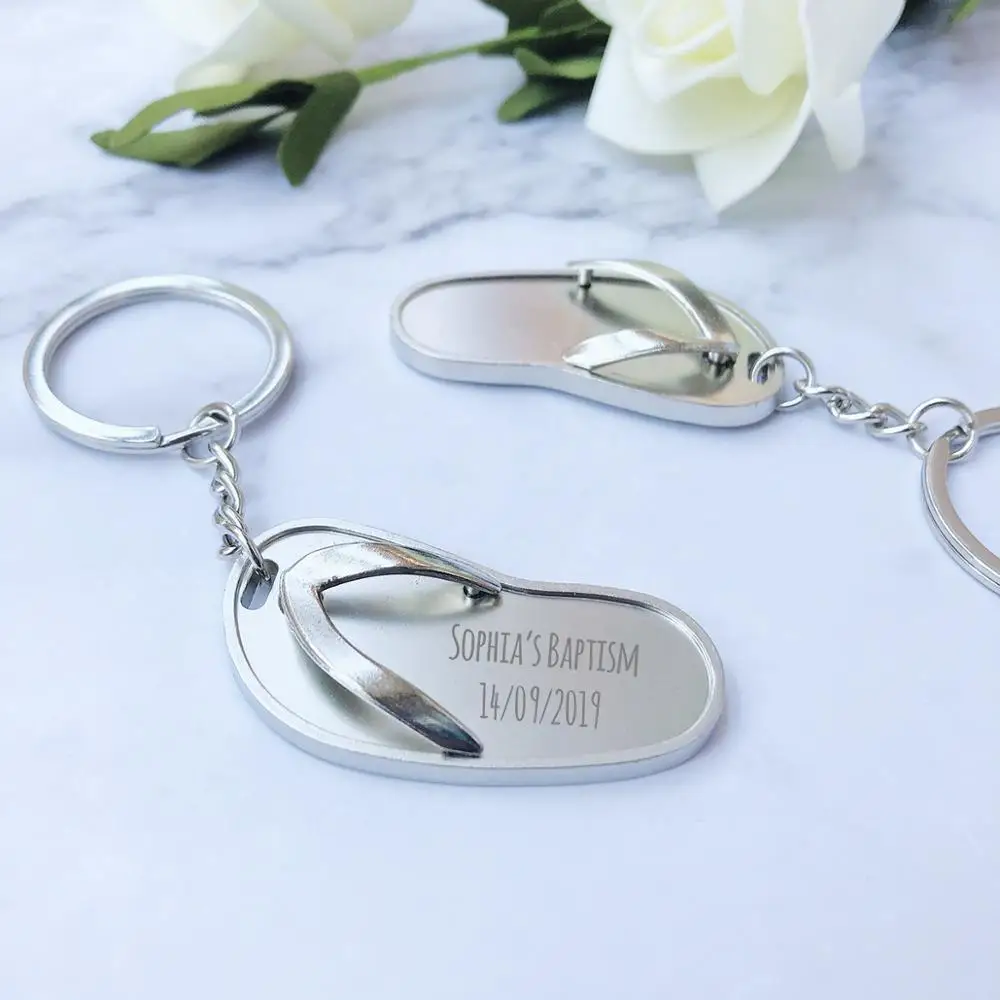 25 шт. персонализированные крещение пользу пользовательское имя мини шлепанцы