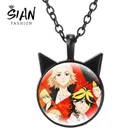 Новое модное ожерелье из аниме Токийский призрак с кошачьими ушками кулон ожерелье для косплея художественное ожерелье из стекла для унисекс аксессуары в подарок