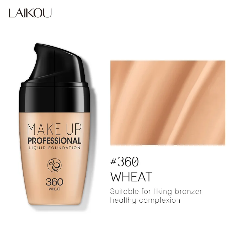30ml Wheat 360 30 мл Крем-основа для лица водостойкий стойкий консилер жидкий профессиональный макияж полное покрытие матовая основа для макияжа - Цвет: 30ml Wheat 360