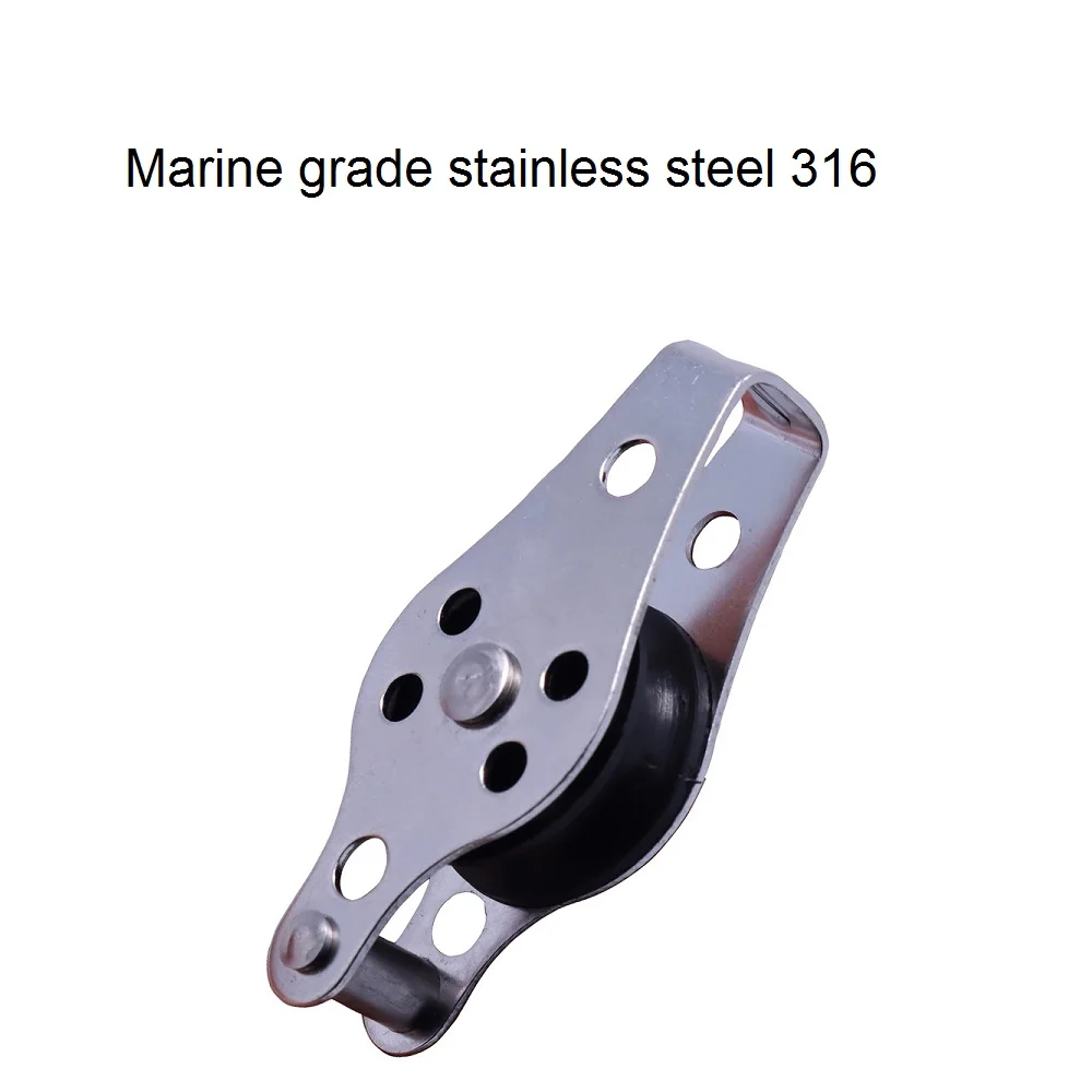 2 шт. Нержавеющая сталь 316 шкив 60 мм блоки трос нейлон вышлите ваш заказ прямо к