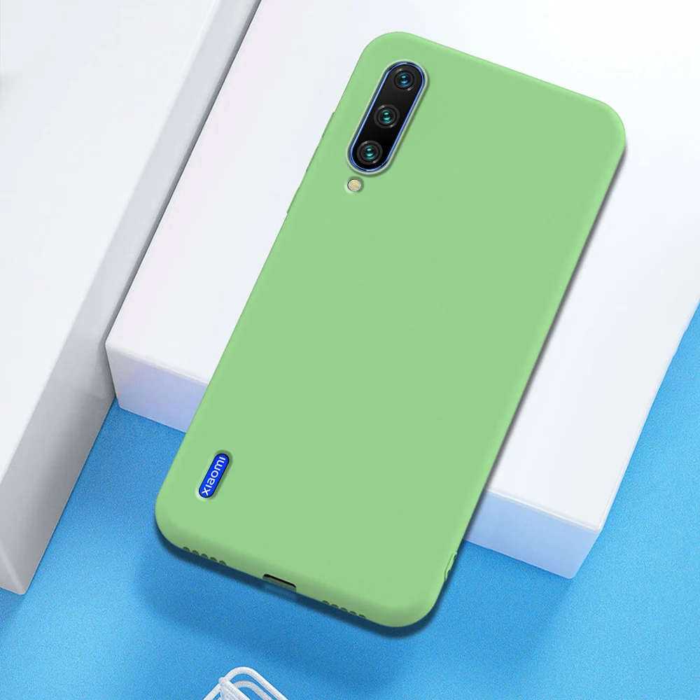 Зеленый Для Xiaomi mi 9 Lite A3 Чехол Мягкий силиконовый чехол для Xiaomi mi Note; размеры 9 и 10 9 8 SE A2 Lite для Red mi Note 7 8 K30 Pro 7A 8A чехол - Цвет: Зеленый