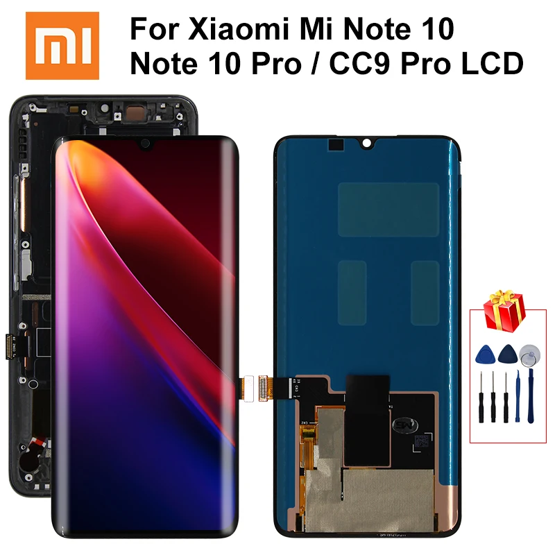 6 47 &quotоригинал для Xiaomi Note 10 ЖК дисплей сенсорный экран MI Pro LCD запасные части CC9