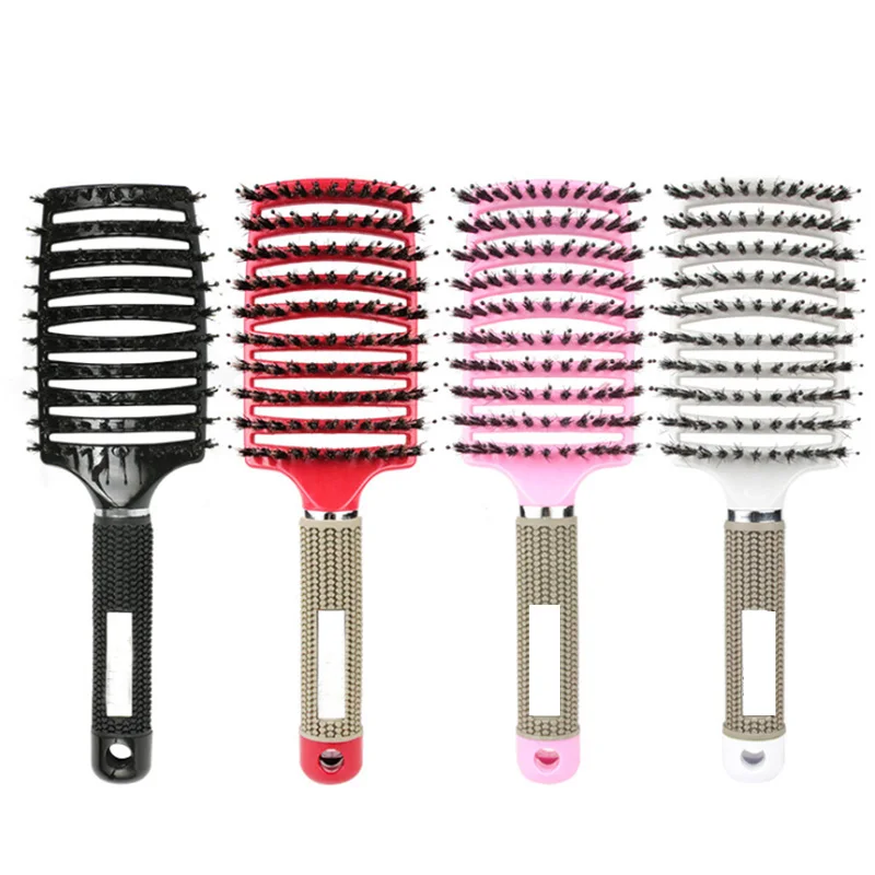 Массажная расческа для волос и кожи головы щетка нейлоновая Женская влажных