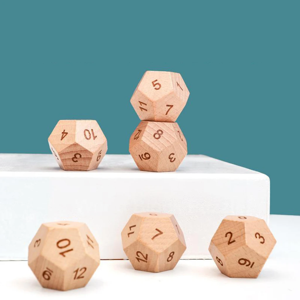 

D12 12 кубика математическими играми Настольная игра игральные кости DND набор для ролевых игр