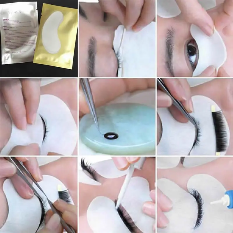 

Lot Eyelash Pad Eye Pads Gel Patch Lint Lashes Extension Mask Eyepads Tools New M76F