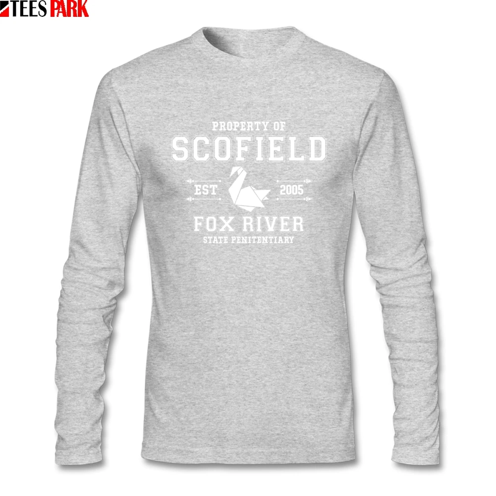 Повседневная с длинным рукавом мужская футболка Майкл Скофилд побег из тюрьмы