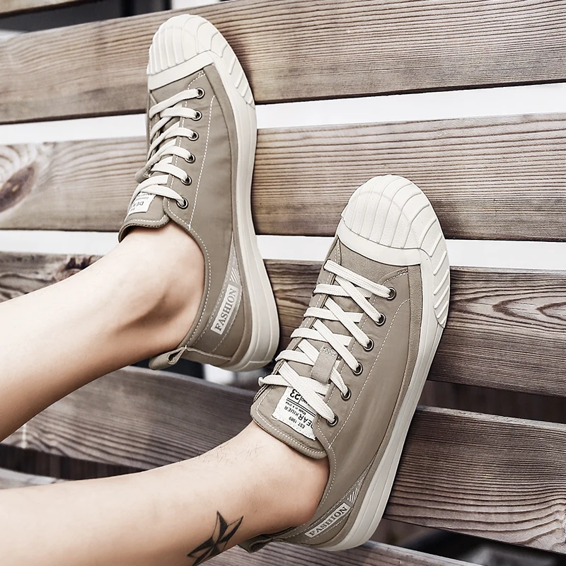 

Canvas Fabric Man sneakers shoes Slip Resistance Autumn Luxury Men's Casual Shoes Flats Male Vulcanize Shoes Men