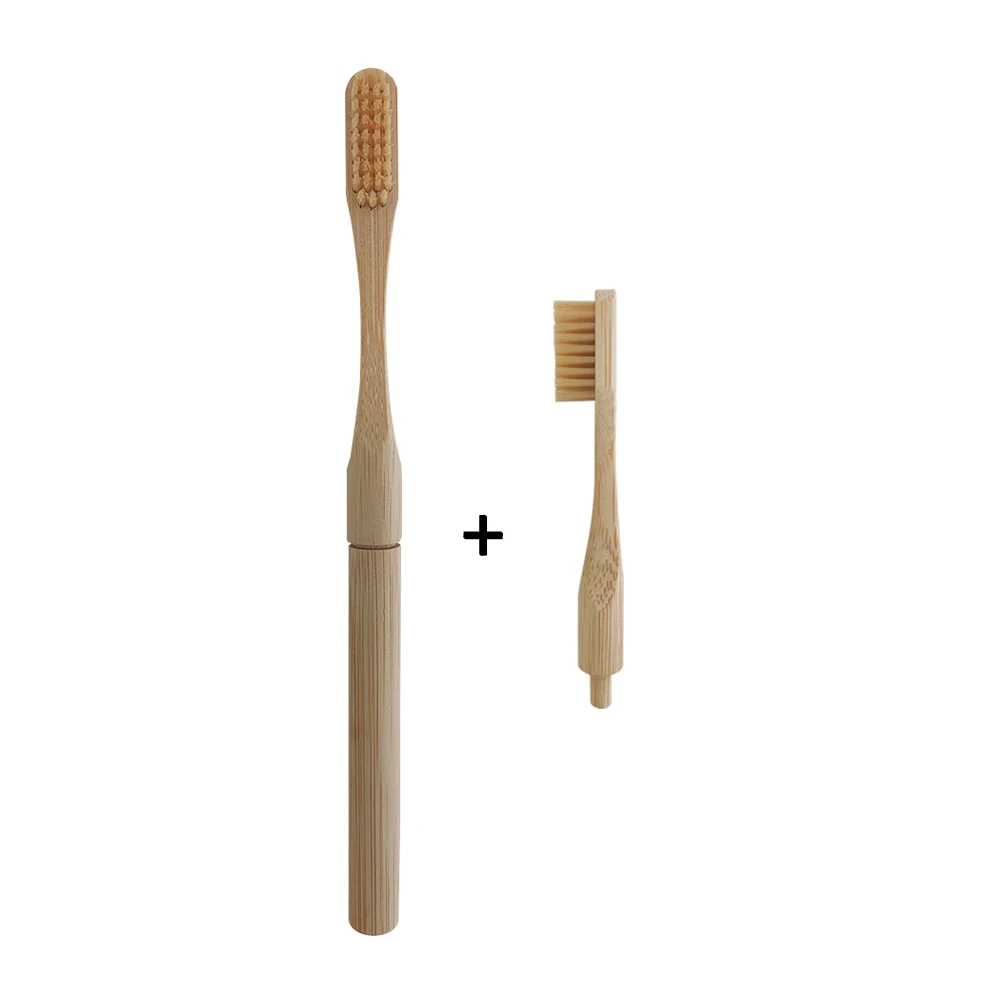 Сменные насадки для зубной щетки Oralb Бамбуковая щетка ручной работы с мягкой