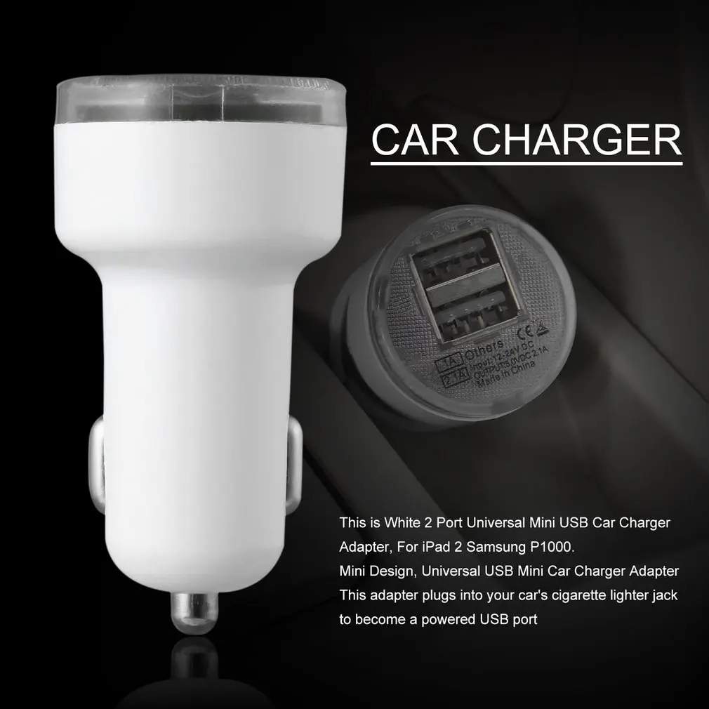 Автомобильное зарядное устройство с двумя USB-портами 12 В 24 |