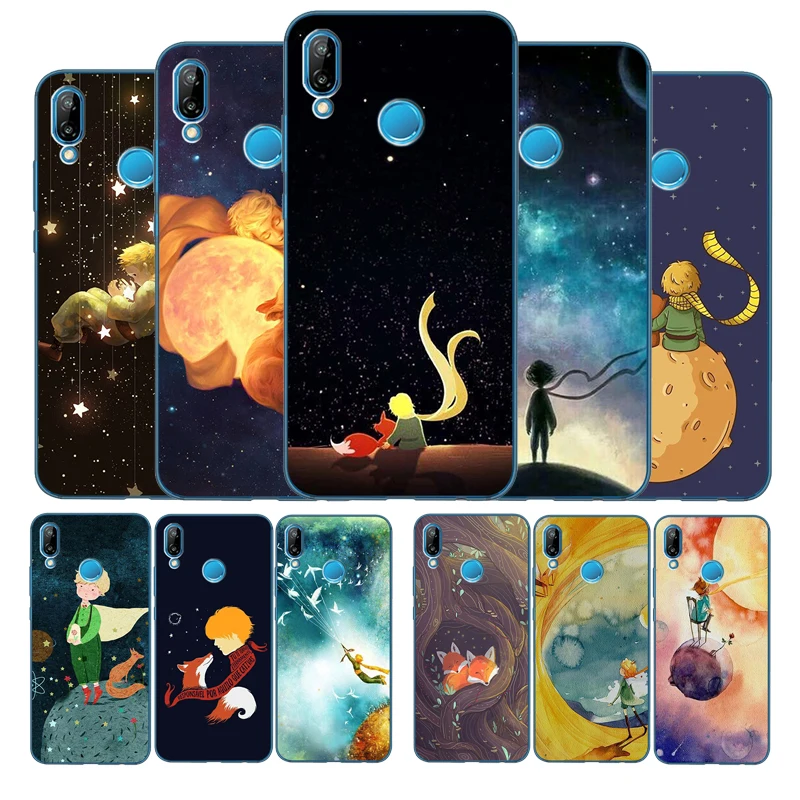 Чехол little prince fox для Huawei P8 P9 P10 P20 P30 P40 Psmart Lite Plus Pro чехлы телефонов Y5 Y6 Y7 2017 2018 мягкий