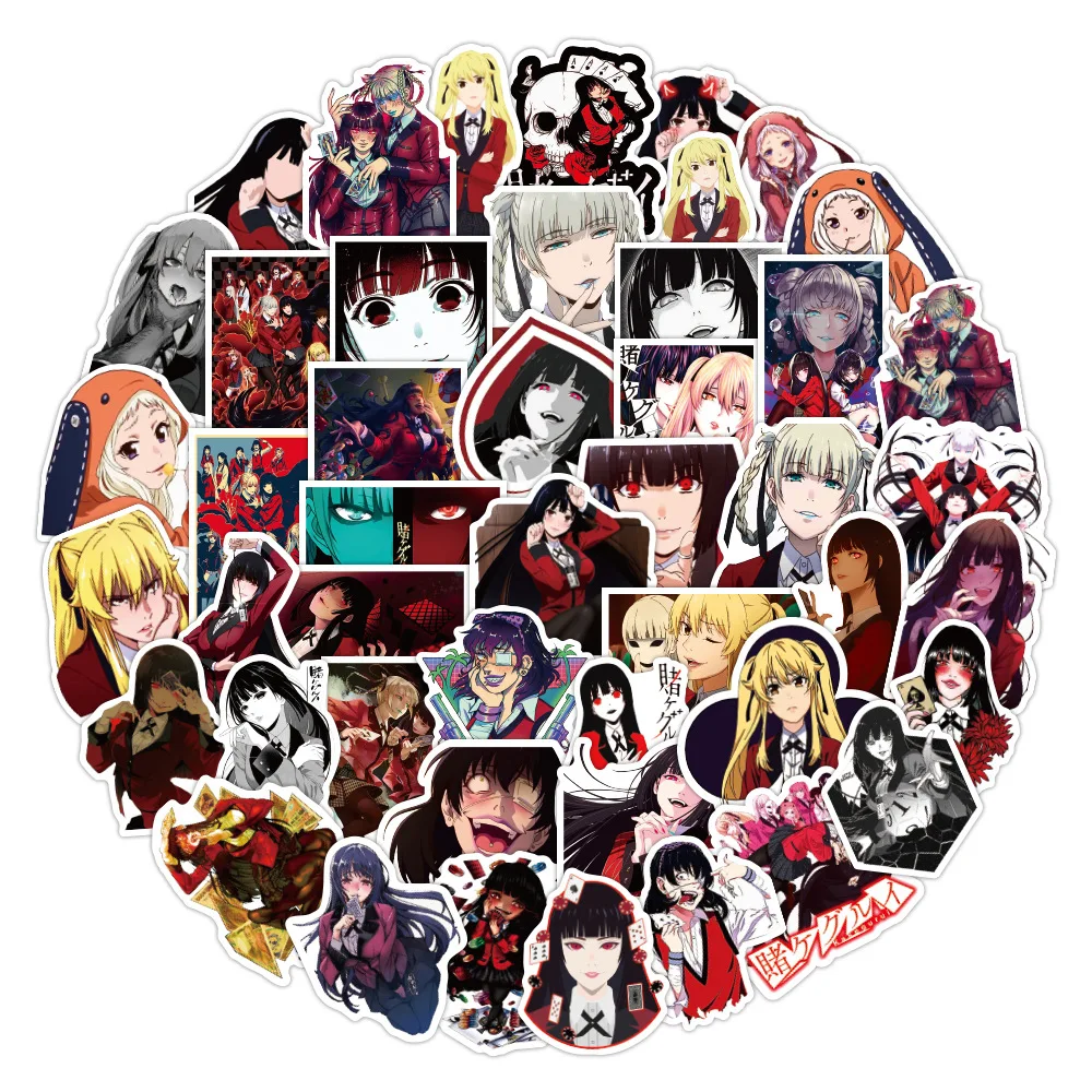 10/30/50 шт. азартные игры серии юаней Kakegurui граффити наклейка водяной чашки багажник