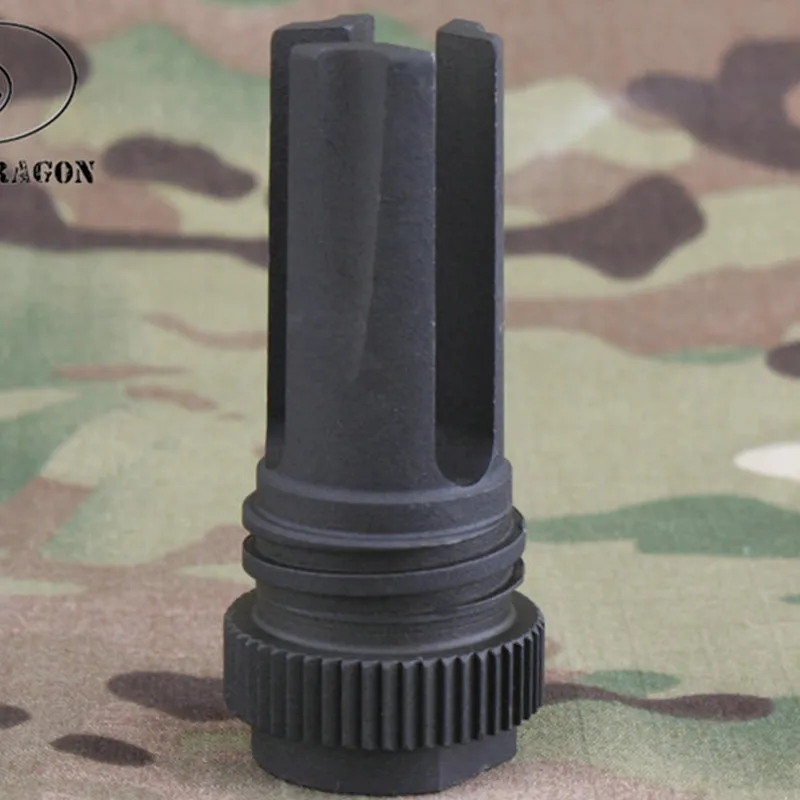 

Tactical Toy Airsoft Steel AAC M4-2000 Compensator 14mm Thread Flash Hide M4 SCAR-H Shooting Gear Device