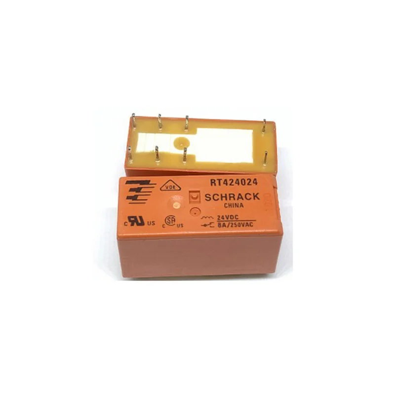 10Pcs TE SCHRACK RT424024 RT314024 RT314730 RTE24048 RTE24012 RTE24024 RT424005 RTE24110 8PIN relay Brand new and original