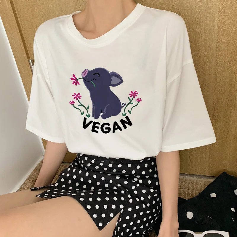Эффектная женская футболка с надписью «Vegan Love», «Save The Bees», короткий рукав, Ulzzang, винтажная уличная одежда в стиле Харадзюку, графические футболки, топы больших размеров