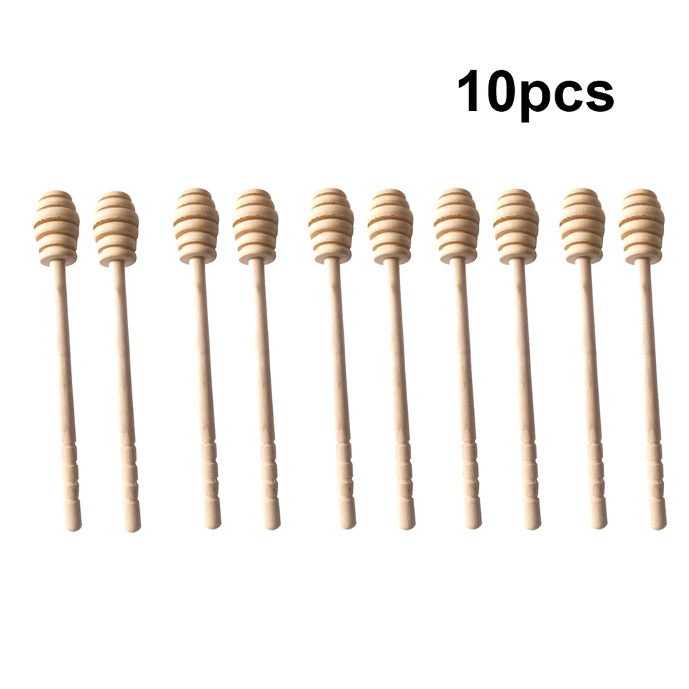 

10Pcs Honey Stir Bar Spoons Practical Long Stick Honey Dipper Long Stick Kitchen Tools Supplies