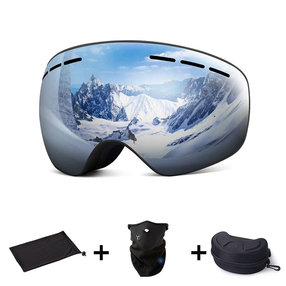 

Ski Goggles Double Layers UV Anti-fog Big Ski Mask Glasses Skiing Snow Snowboard Goggles Men Women Ski Eyewear