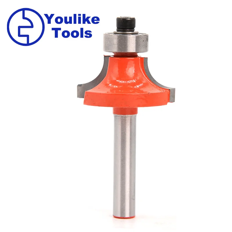 

Round Over Edging Router Bit 5/16" Radius 1/4" Shank 6.35mm Shank wood router bit Straight end mill trimmer cleaning flush trim