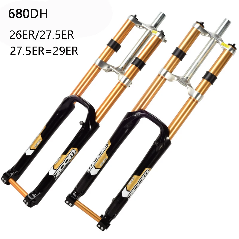 ZOOM 26in Downhill Mountail Bike Fork 27.5/29in travel 180mm suspension Damping MTB Bicycle 20mm Axle | Спорт и развлечения