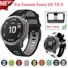 Ремешок для наручных часов, быстросъемный силиконовый браслет для Garmin Fenix 6X Pro 5X 3HR, Fenix 6 Pro, 22 26 мм
