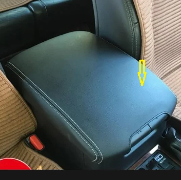 Кожаный центральный подлокотник из микрофибры чехол для Toyota Land Cruiser 120 Prado (2003 2004