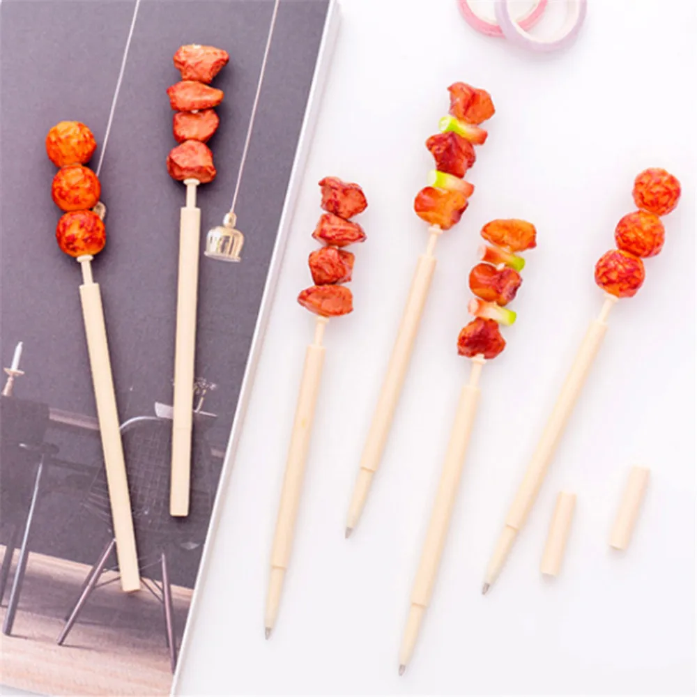 Креативная шариковая ручка в форме цветка для кебаба кавайные шампуры мяса
