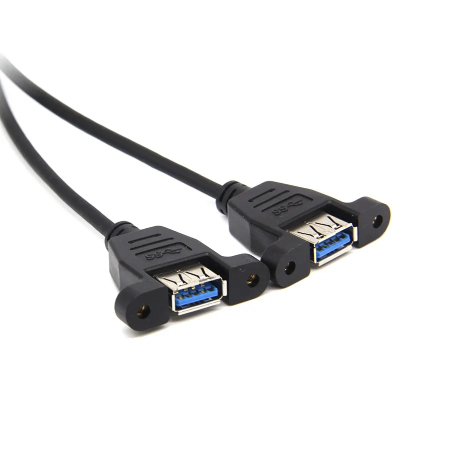 

IDC 20-контактная с двумя портами USB3.0 гнездовая головка с железной гайкой расширение компьютера DIY Настольная материнская плата расширения