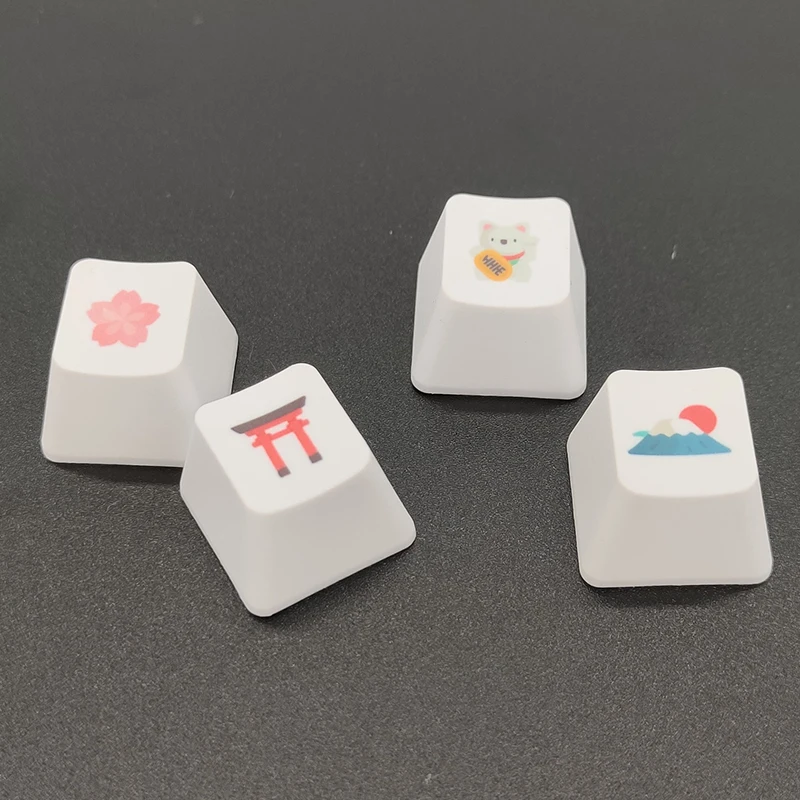 Keycap mechanical keyboard PBT thermal sublimation Japanese keycap 108 keys opaque key cap OEM height carp flag | Компьютеры и офис