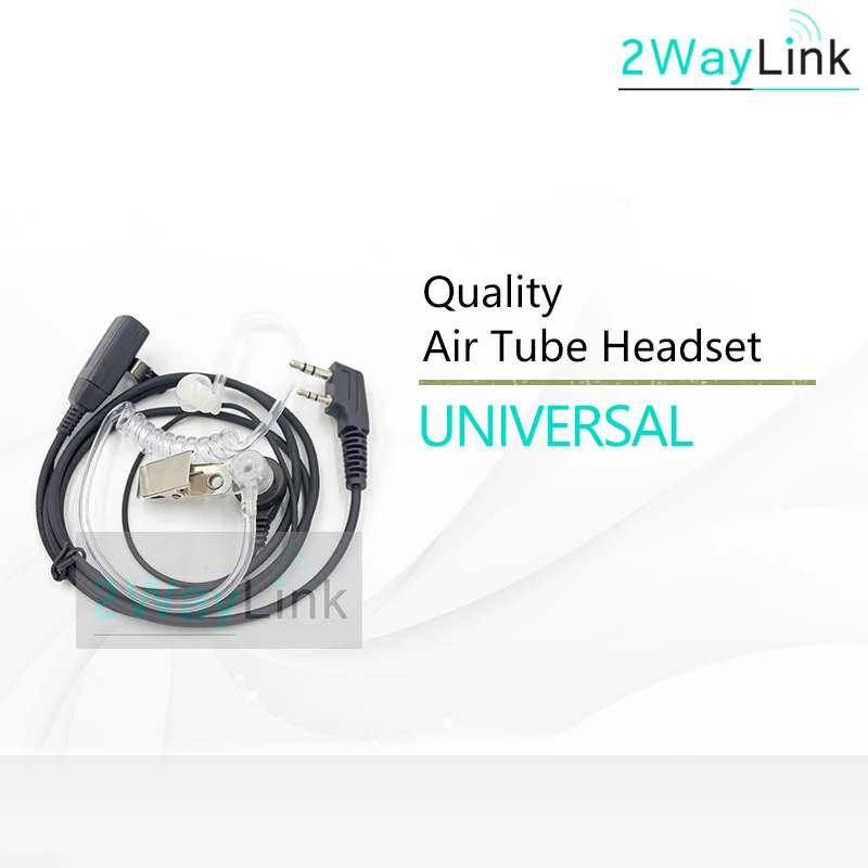

Acoustic Tube PTT Mic 2Pin Headphone Walkie Talkie Headset for Kenwood TYT Baofeng Bf-888s UV-5R UV-82 RT22 H777 RT-5R R50