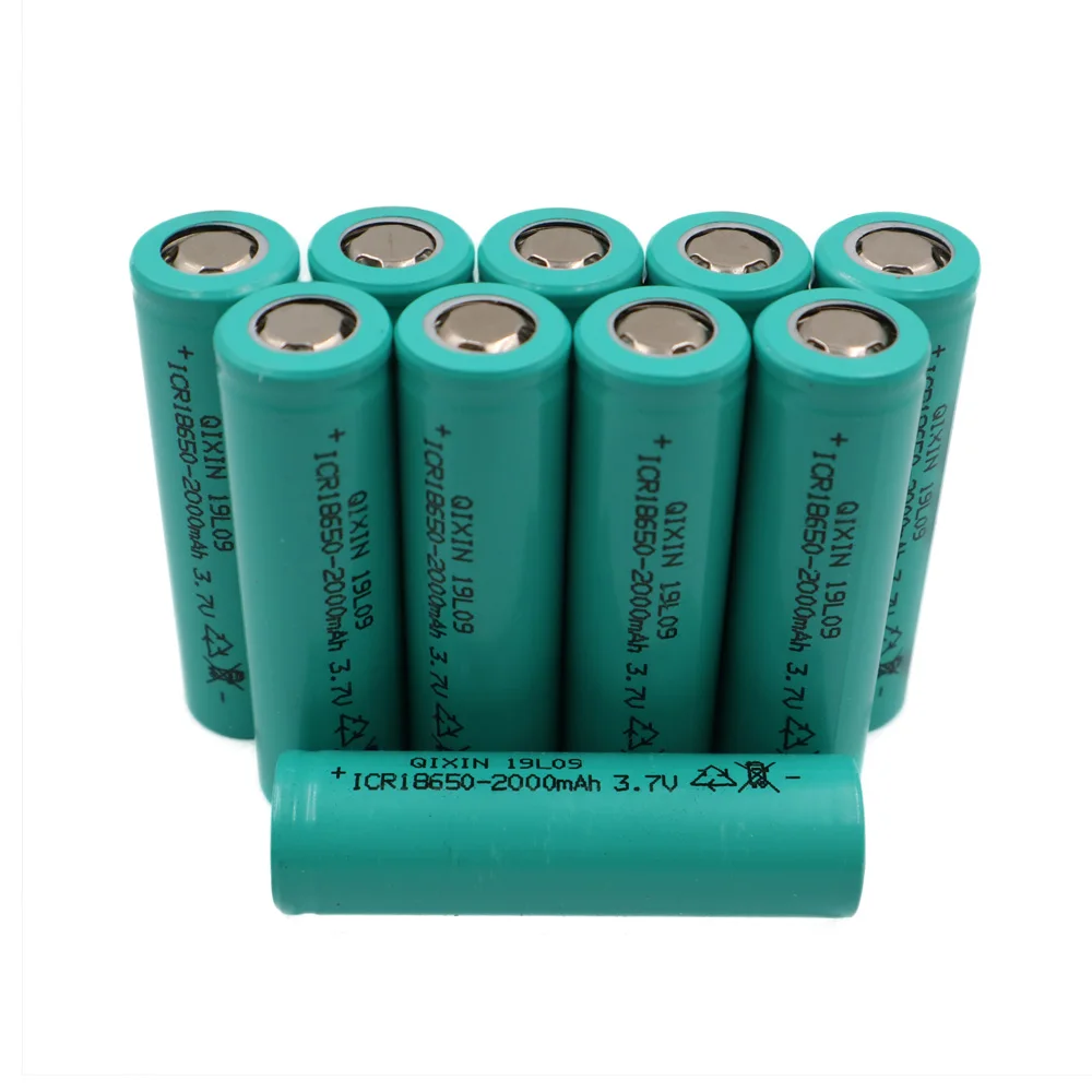 C&P 2000mAh 10pcs 18650 3.7V Rechargeable High Power Tool Li-Ion Battery Cell Discharge Rate 10C 20A 18650 Lithium 3.6V 2.0Ah