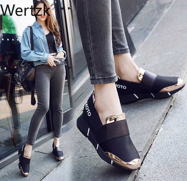 Mujer/женская повседневная обувь без шнуровки на толстой мягкой подошве Zapatillas