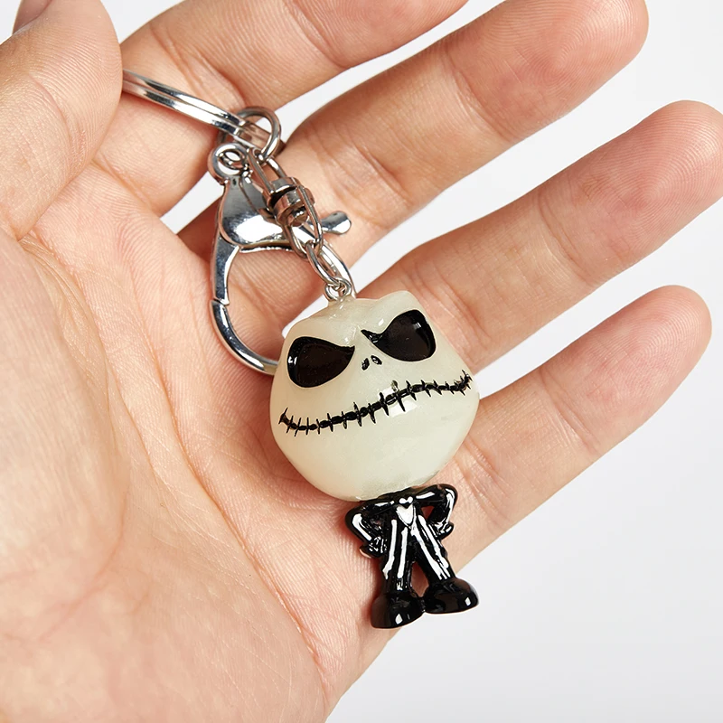 

1 шт. рождественские подарки, украшения на Хэллоуин, светящийся брелок, череп, скелет, автомобильный брелок